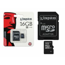 microSDHC (UHS-1) Kingston 16Gb class 10 (adapter SD)