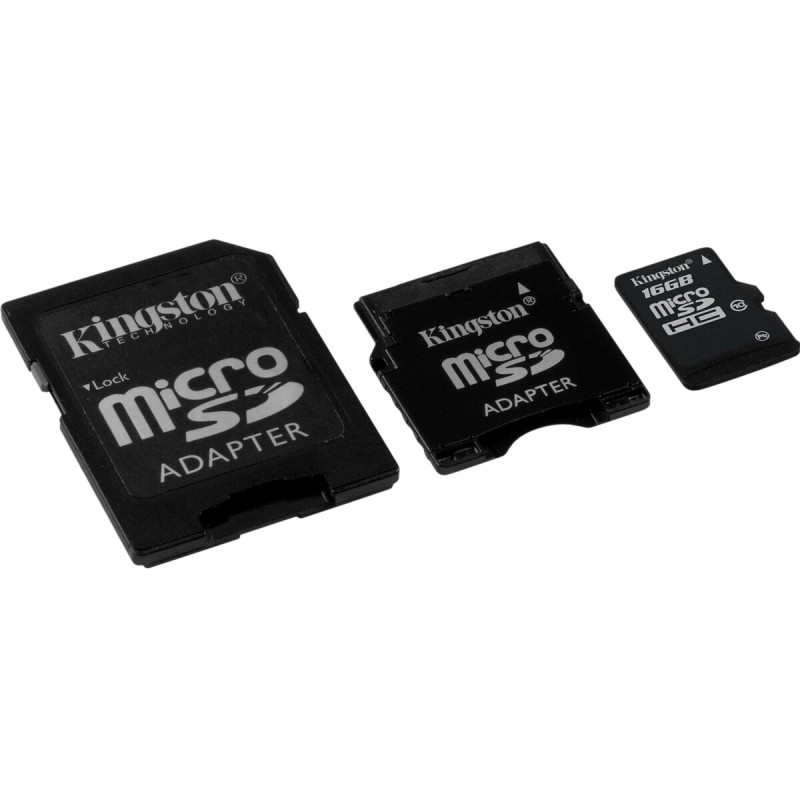 microSDHC (UHS-1) Kingston 16Gb class 10 (adapter SD)