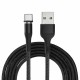 Кабель Usams US-SJ337 U29 Aluminum Alloy Type-C Magnetic Cable 2m Black