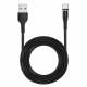 Кабель Usams US-SJ337 U29 Aluminum Alloy Type-C Magnetic Cable 2m Black