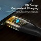 Кабель Essager Interstellar Transparent Design USB Charging Cable Type C to Type C 100W 1m black (EXCTT1-XJ01-P)