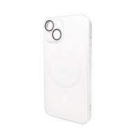 Чохол для смартфона AG Glass Matt Frame Color MagSafe Logo for Apple iPhone 15 Pearly White