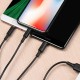 Кабель HOCO X25 USB to iP+Type-C+Micro 2A, 1m, PVC, PVC connectors, Black