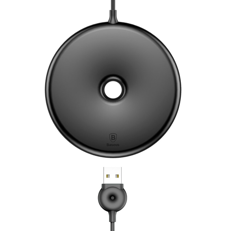 Бездротовий зарядний пристрій Baseus Donut Wireless Charger Black