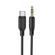 Аудiо-кабель BOROFONE BL18 Type-C silicone digital audio conversion cable Black