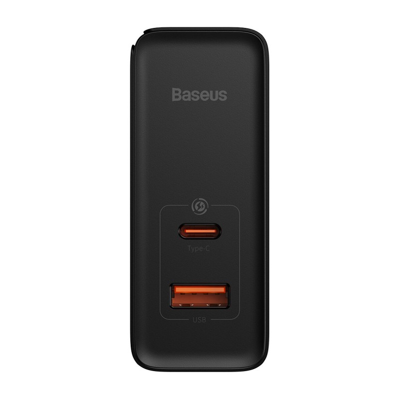 МЗП Baseus GaN3 Pro Fast Charger C+U 100W (Cable Type-C  to Type-C 100W(20V/5A) 1m) Black
