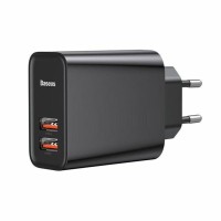 МЗП Baseus Speed Dual QC3.0 Quick charger U+U 30W EU Black