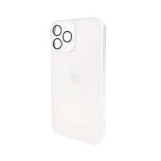 Чохол для смартфона AG Glass Matt Frame Color Logo for Apple iPhone 12 Pro Max Pearly White