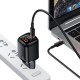 МЗП Usams US-CC152 T46 33W QC+PD Digital Display Fast A+C Charger (EU) Black