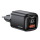 МЗП Usams US-CC152 T46 33W QC+PD Digital Display Fast A+C Charger (EU) Black