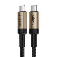 Кабель Baseus Cafule Cable Type-C PD3.1 Gen2 5A 1m Gold+Black