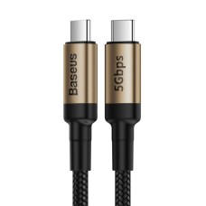 Кабель Baseus Cafule Cable Type-C PD3.1 Gen2 5A 1m Gold+Black