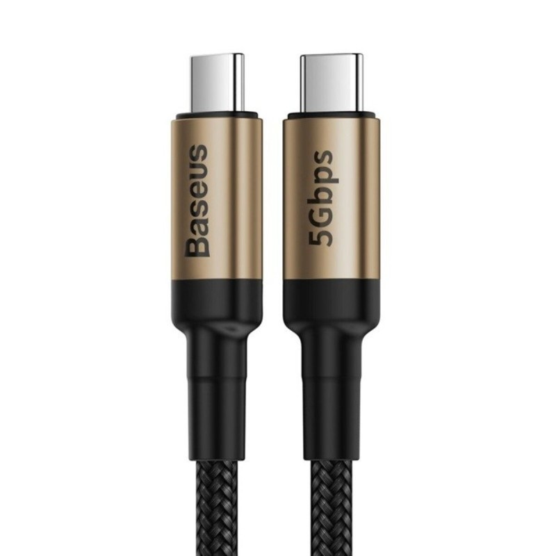 Кабель Baseus Cafule Cable Type-C PD3.1 Gen2 5A 1m Gold+Black