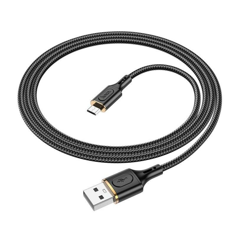 Кабель HOCO X95 Goldentop charging data cable Micro Black
