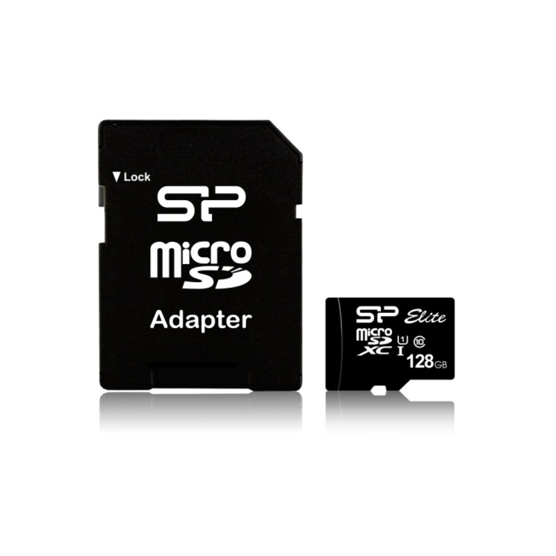 microSDXC (UHS-1) SiliconPower Elite 128Gb class 10 (adapter SD)