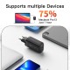 Мережевий зарядний пристрій Essager Shining 65W GaN Travelling Charger 2 Type-c+USB-A EU  black (ECT2CA-MYB01)