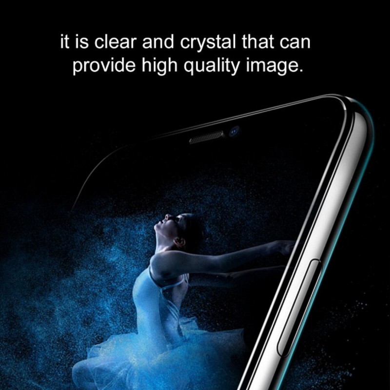 Захисне скло Baseus 0.23mm curved-screen tempered glass screen protector For iP XS Max 6.5inch Black