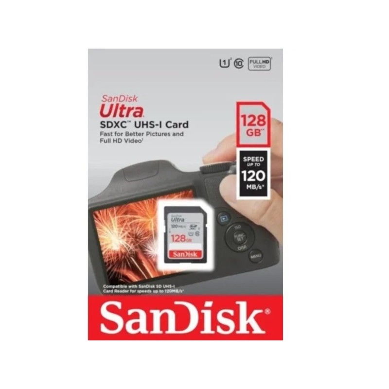 microSDXC (UHS-1) SanDisk Ultra 128Gb class 10 A1 (140Mb/s)