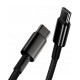 Кабель Baseus Tungsten Gold Fast Charging Data Cable Type-C to Type-C 100W 2m Black