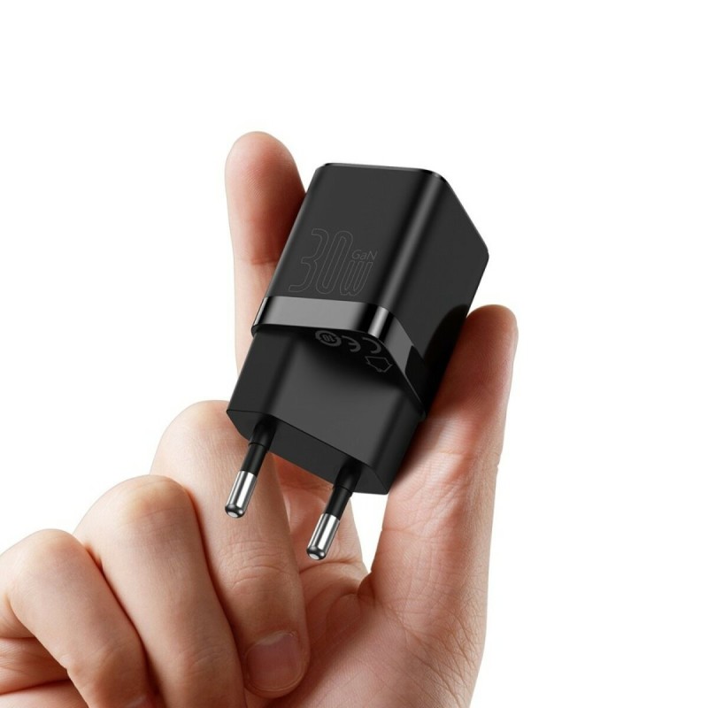 Мережевий зарядний пристрій Baseus GAN3 Fast Charger 1C 30W EU Black