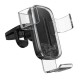 Тримач для мобiльного з БЗП Baseus Explore Wireless Charger Gravity Car Mount 15W Transparent