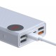 Зовнішній акумулятор Baseus Mulight Power Bank 30000mAh White