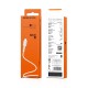 Кабель BOROFONE BX16 USB to Micro 2A, 1m, PVC, TPE connectors, White