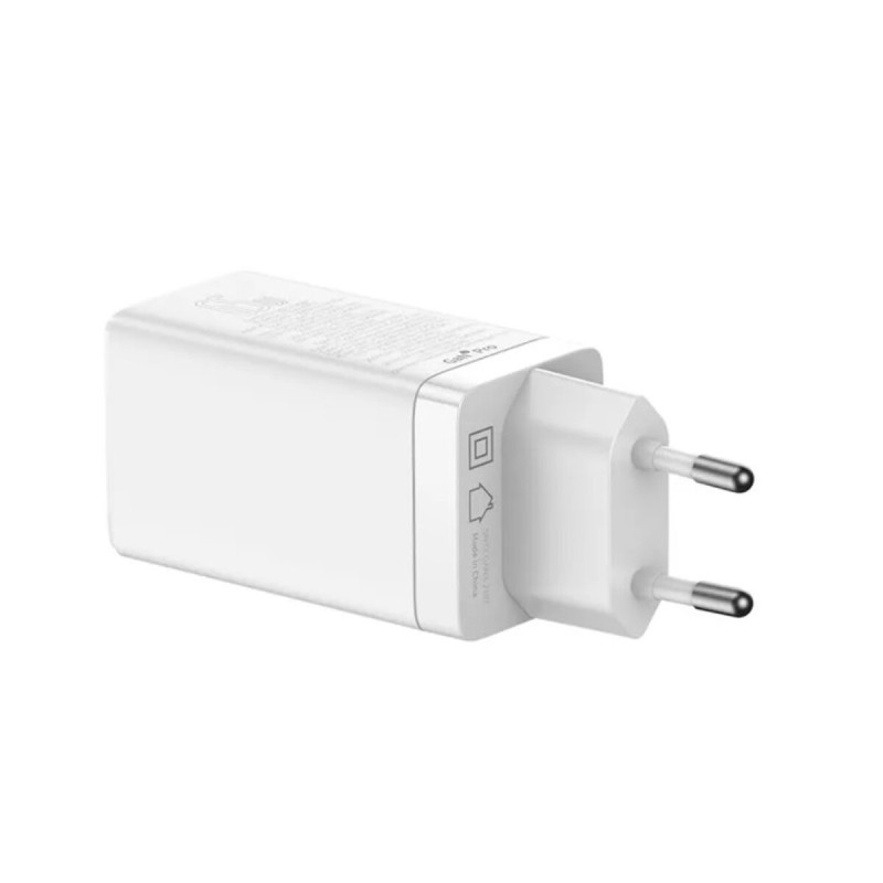 МЗП Baseus GaN3 Pro Fast Charger 2C+U 65W EU White Baseus Xiaobai series fast charging Cable Type-C  to Type-C 100W(20V/5A) 1m White