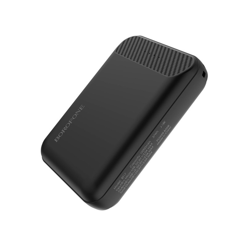 Зовнішній акумулятор BOROFONE BT17 RayPower, mobile power bank, 10000mAh 2A Black