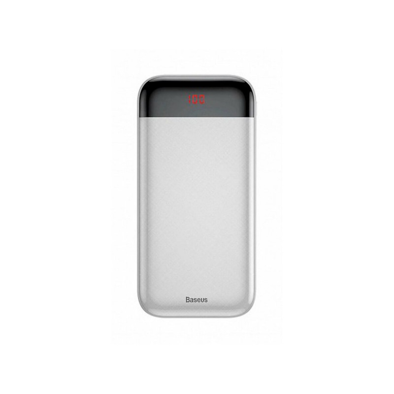 Зовнішній акумулятор Baseus Mini Cu Digital Display Power Bank 20000mAh  White