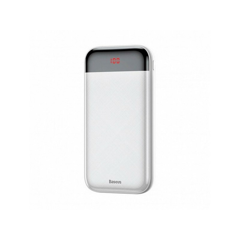 Зовнішній акумулятор Baseus Mini Cu Digital Display Power Bank 20000mAh  White