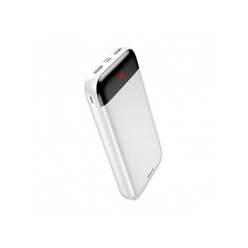 Зовнішній акумулятор Baseus Mini Cu Digital Display Power Bank 20000mAh  White