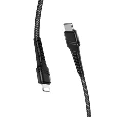 Кабель BOROFONE BU21 Dragon PD USB-C to Lightning 1.2m Black