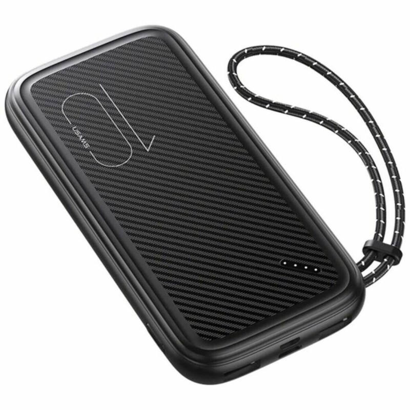 Зовнішній акумулятор Usams US-CD150 PB56 Power Bank with Lanyard 10000mah Black