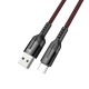 Кабель HOCO U68 Type-C 5A Gusto flash charging data cable Black