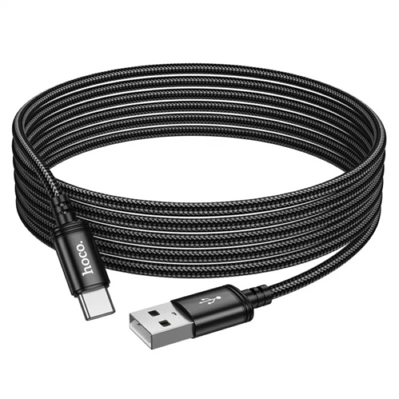 Кабель HOCO X91 Radiance charging data cable for Type-C(L=3M) Black