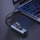 USB-Hub Baseus Enjoy series Type-C to USB3.0*3+RJ45 port HUB adapter Grey
