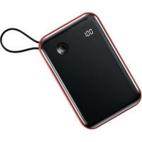Зовнішній акумулятор Baseus Mini S Digital Display 3A Power Bank 10000mAh (With Type-C Cable)Red