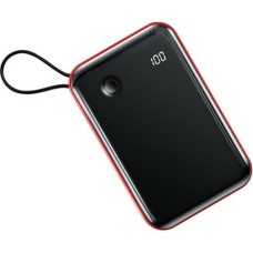 Зовнішній акумулятор Baseus Mini S Digital Display 3A Power Bank 10000mAh (With Type-C Cable)Red