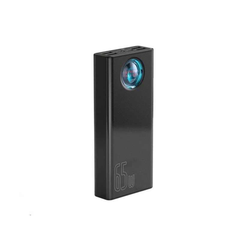 Зовнішній акумулятор Baseus Amblight Digital Display Fast Charge Power Bank 30000mAh 65W Black