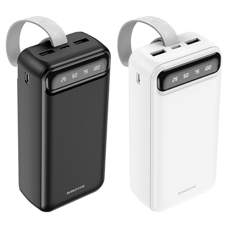 Зовнішній акумулятор BOROFONE BJ14B Freeway Power bank(30000mAh) White