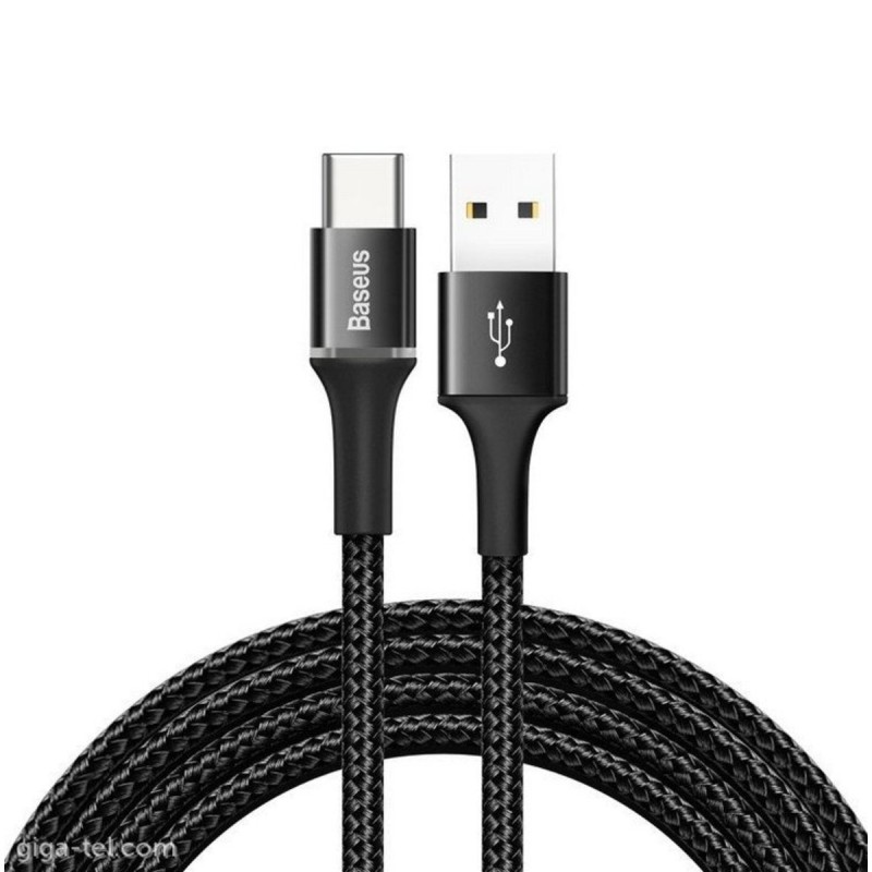 Кабель Baseus halo data cable USB For Type-C 2A 2m Black