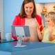 Тримач для мобільного HOCO PH48 Fun dual axis 360 rotating tablet desktop holder White