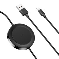Бездротовий зарядний пристрій Baseus iP Cable Wireless Charger Black