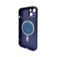 Чохол для смартфона AG Glass Matt Frame Color MagSafe Logo for Apple iPhone 13 Deep Purple