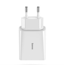 Мережевий зарядний пристрій Baseus Speed Mini PD single Type-C Quick Charger 18W EU White
