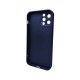 Чохол для смартфона AG Glass Matt Frame Color MagSafe Logo for Apple iPhone 12 Pro Navy Blue