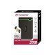 PHD External 2.5'' Transcend USB 3.1 25M3S 2Tb Iron Gray SATA