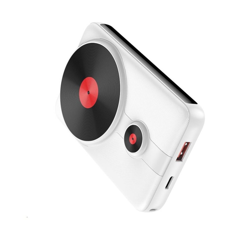 Зовнішній акумулятор HOCO J92 Path 22.5W fully compatible magnetic cable power bank(10000mAh) White