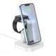 Бездротовий зарядний пристрій HOCO CW43 Graceful 3-in-1 charger White